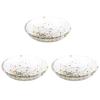 Iro Shizuku Small Plates, Set of 3, Made In Japan, Glass Plates, Round Plates, Side Plates, Dishware, WA336