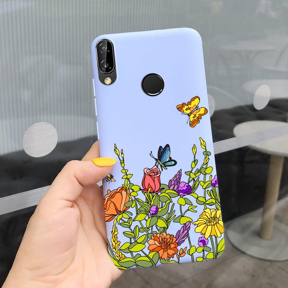 For Huawei P20 Lite Case Nova 3e ANE-LX1 ANE-LX2 Cute Cartoon Candy Color Silicone Phone Cases For Huawei P20lite Soft TPU Cover