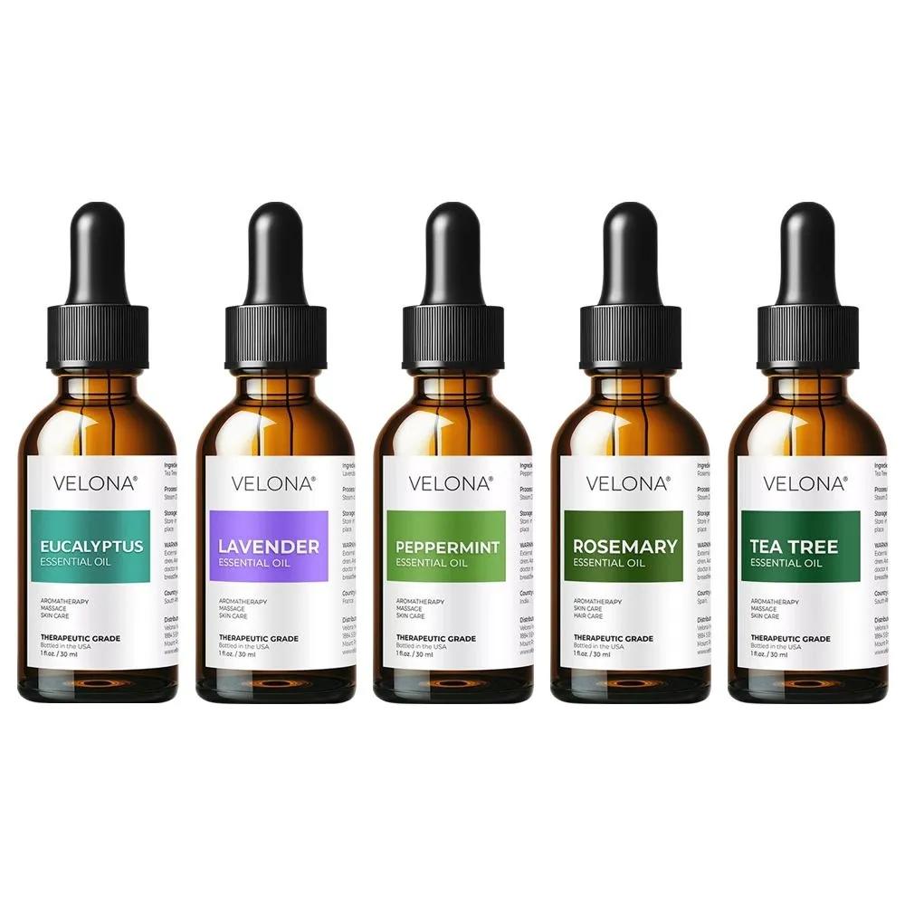 

VELONA 100% Natural Essential Oil 30ml Choose 1 of 5: Lavender / Rosemary / Eucalyptus / Tea Tree / Peppermint Peppermint 30ml
