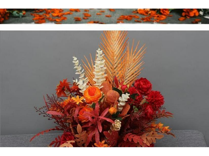 Stor Eukalyptus Silkesblomma Bordsdekoration för Bröllop