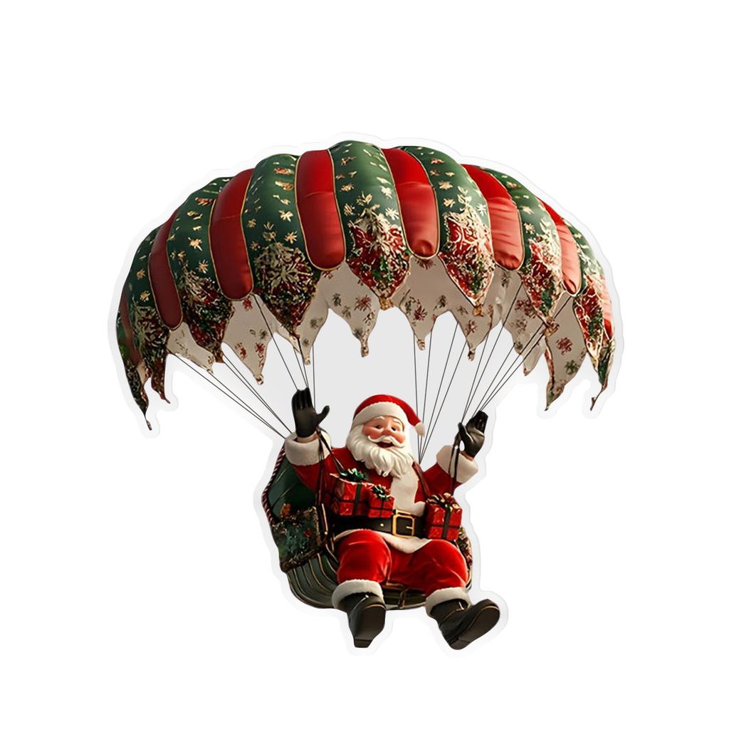 Christmas Parachute Pendant, As A Gift Decoration Pendant, A Funny Christmas Pendant To Decorate The Christmas Tree Window