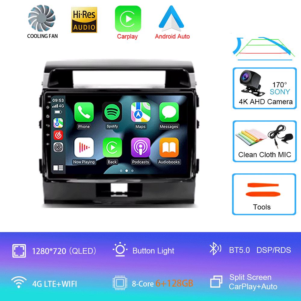 10.1 Inch Android For Toyota Land Cruiser 200 2007 - 2015   Car Radio Multimedia Player Navigation GPS Wireless Carplay DSP Wifi