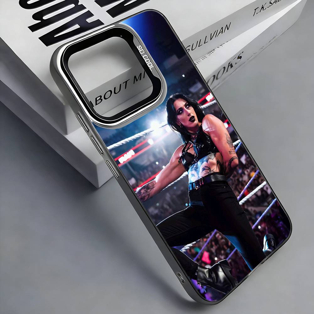 Wrestler R-RheaRipley Phone Case For iPhone 17,16,15,14,13,12,11 Plus,Pro Max,Colored Silver Phone Case iPhone15pro