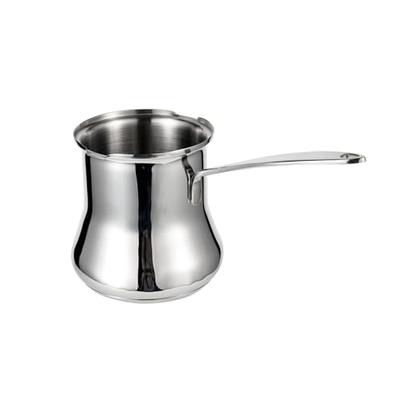 IMEEA Milk Pan, Saucepan, 18-10 Stainless Steel, Induction Compatible, 500ml, Mini Milk Pan, Silver