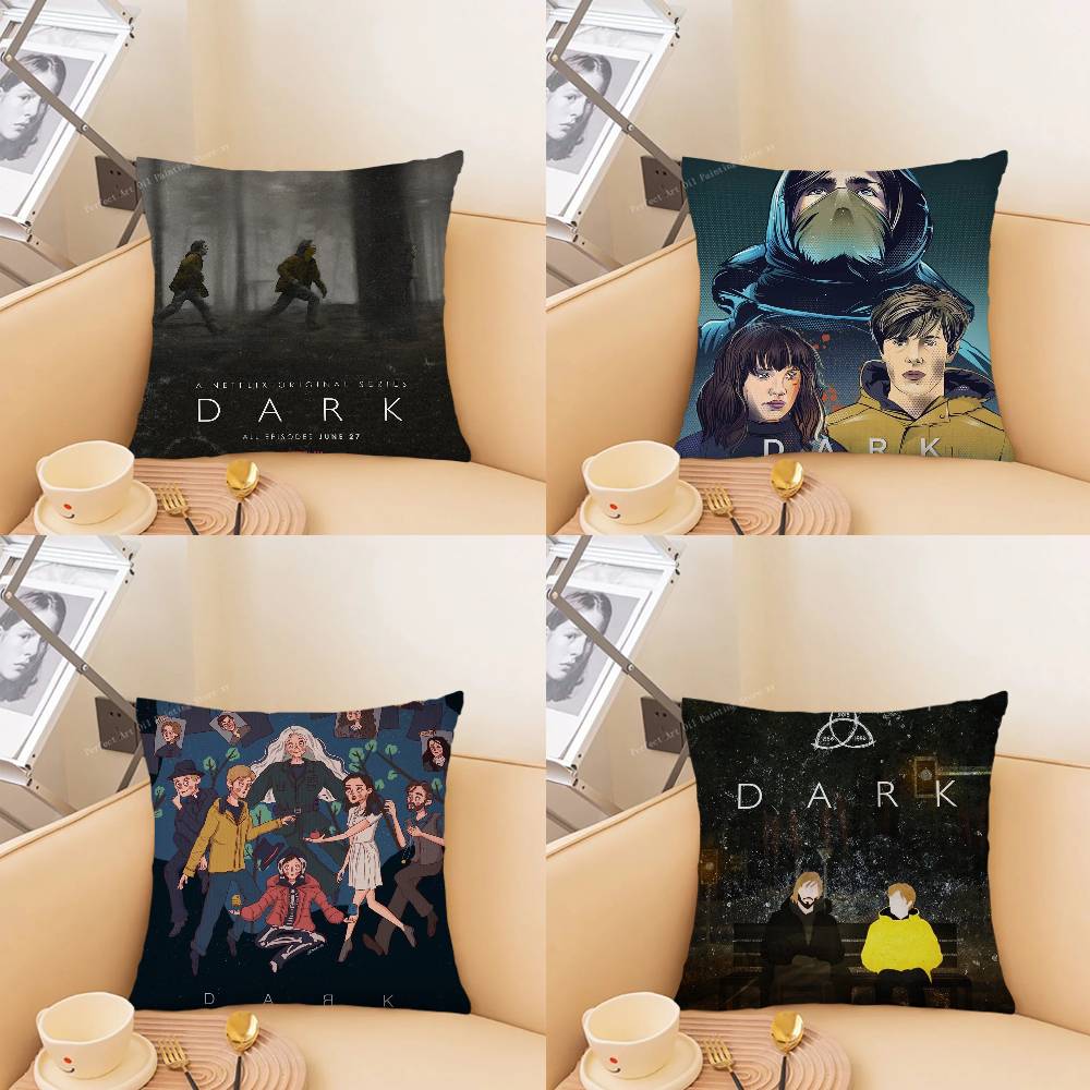 Science Fiction Suspense DDark Pillow Case Fashion Square Pillowcase Bedroom Sofa Room Ins Decoration Leisure