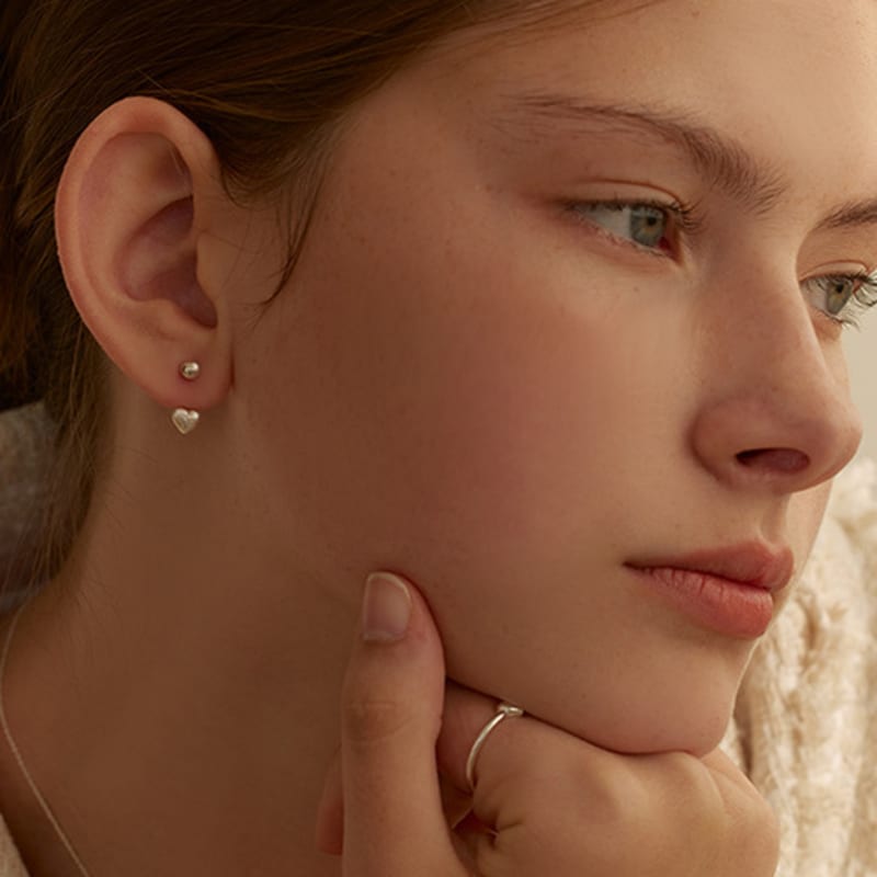 Lewe Two-way Mini Heart Earring