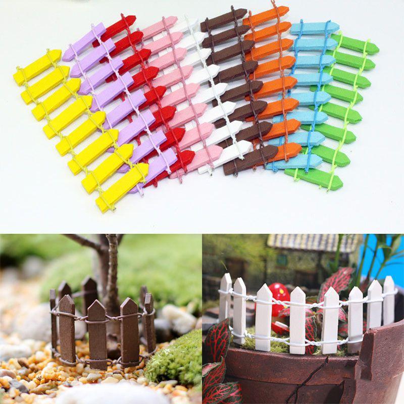 Enchanting Mini Wooden Fence Barrier For Fairy Gardens And Home Decor Microlandschaft