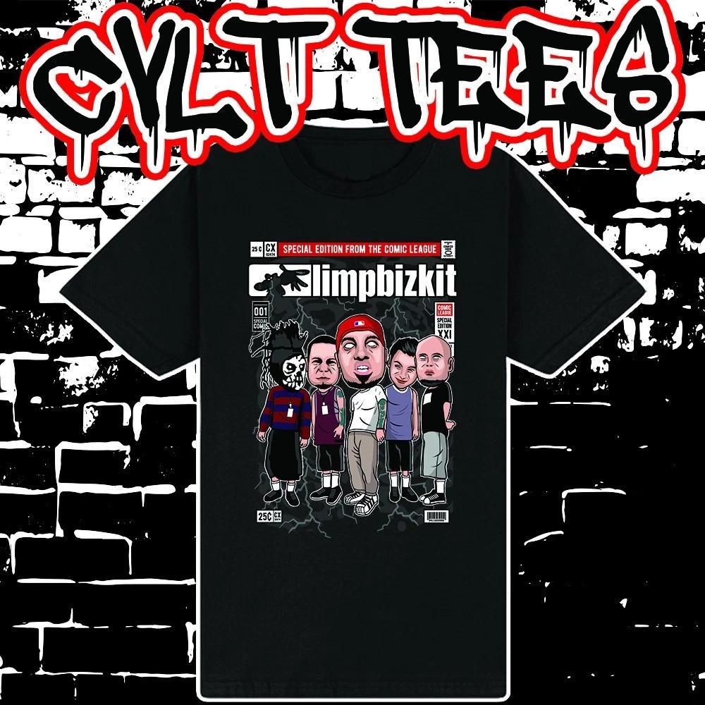 Men s and Women s T-shirts Limp bizkit Comic Book Cover style Tee ~ 100% Cotton XS