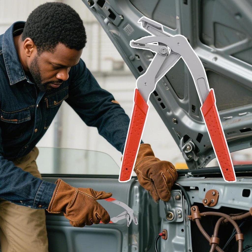 Car Clip Removal Tool and Trim Removal Pliers, Heavy-duty Car Fastener Remover, Suitable for Door Panels, Trim Clips, Rivets and