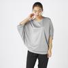 Marie Claire Fitness Wear Set and Loose Size 344192 Women's (Dolman T-shirt Pants), Gray, 3L,