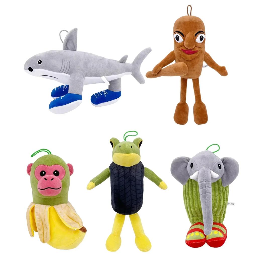 Peluche Tungtungtung Sahur Peluche Cervello Marcio Italiano SQUALO Bambola Animale Peluches Bambola di Peluche Giocattolo Regali