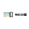 ANEX Precision Hexalobe Screwdriver 4 Bits Turning Precision Hexalobe Screws On Set, (T5/T6/T8/T10), No. 3610-S1, Magnet-Free [For Computers, Etc.]