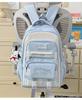 Schoolbag new student schoolbag travel backpack plaid contrasting color college style middle school student multi-compartment backpack