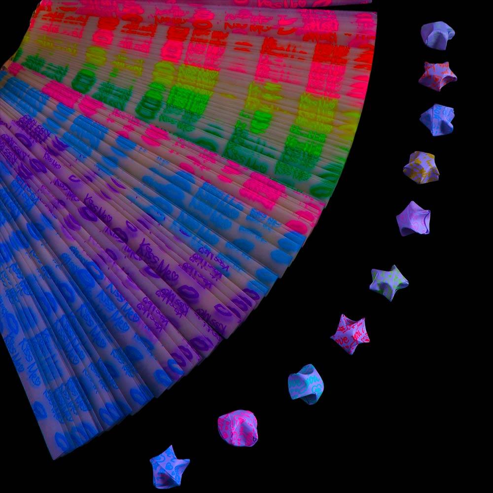 210 Sheets Luminous Decorative Glitter Origami Paper Craft Paper for DIY Arts Craft Stars Paper