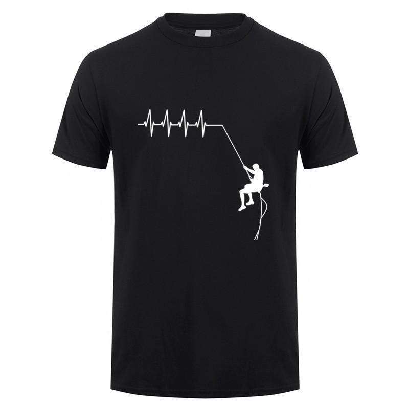 Funny Climbing T Shirt Mens Cotton Short Sleeve Climb Mountain Tshirt Climber Gift Top Tees