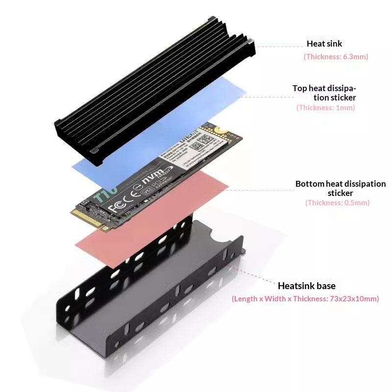 Aluminum Heatsink With Efficient Cooling Tool Free Install For Desktop Pc Gaming Builds