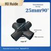 Three-Dimensional Plastic Right Angle Joint Connector for Tent and Studio Accessories