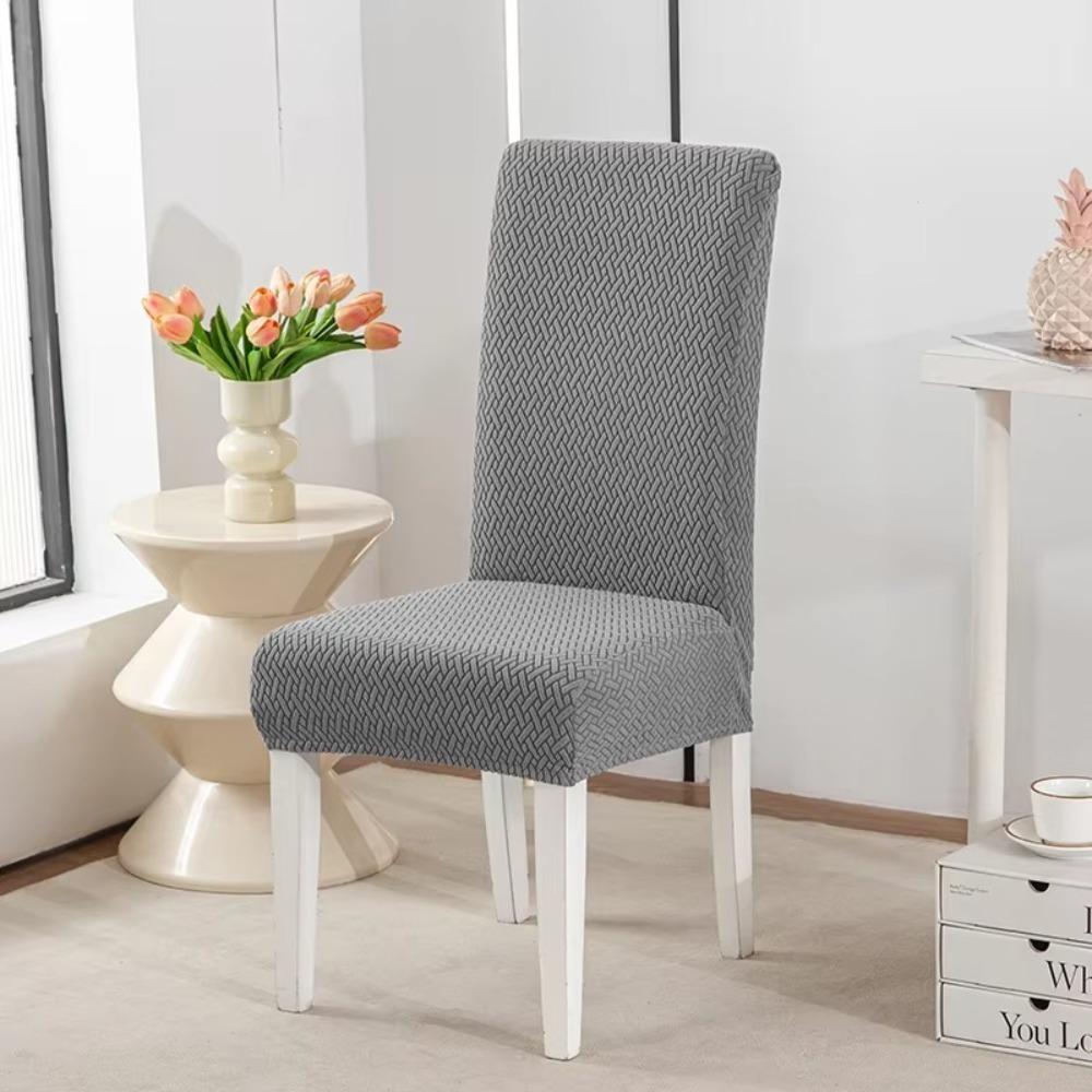 

Solid Color Chair Cover Extra Long Elastic Cover Universal Chair Slipcover Protector Household 01