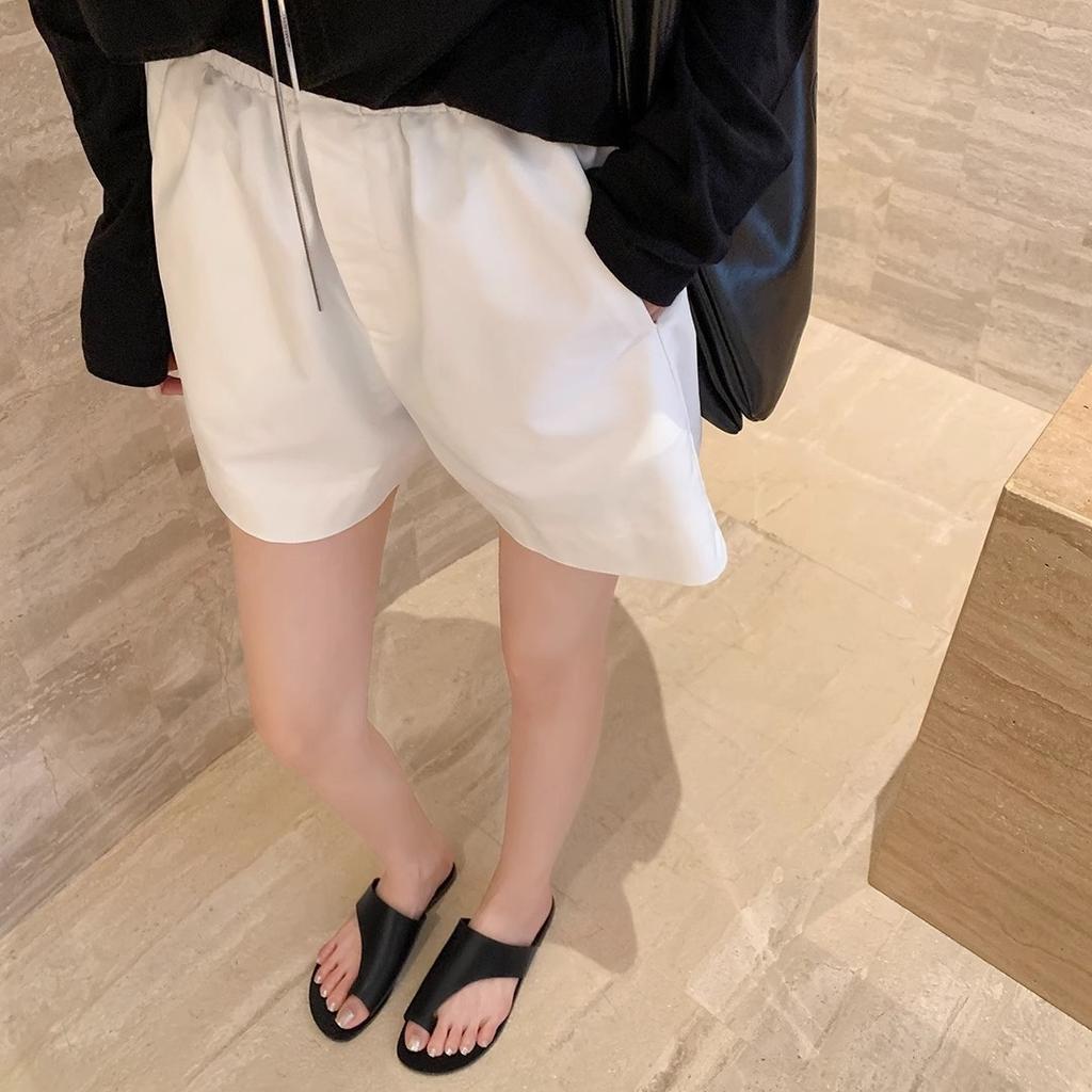 Second Hair! Su Yinyin's Same Shoes Are Casual, Lazy and Relaxed, Leather Cover, Toe Flat-bottomed Slippers, Women's Sandals Summer
