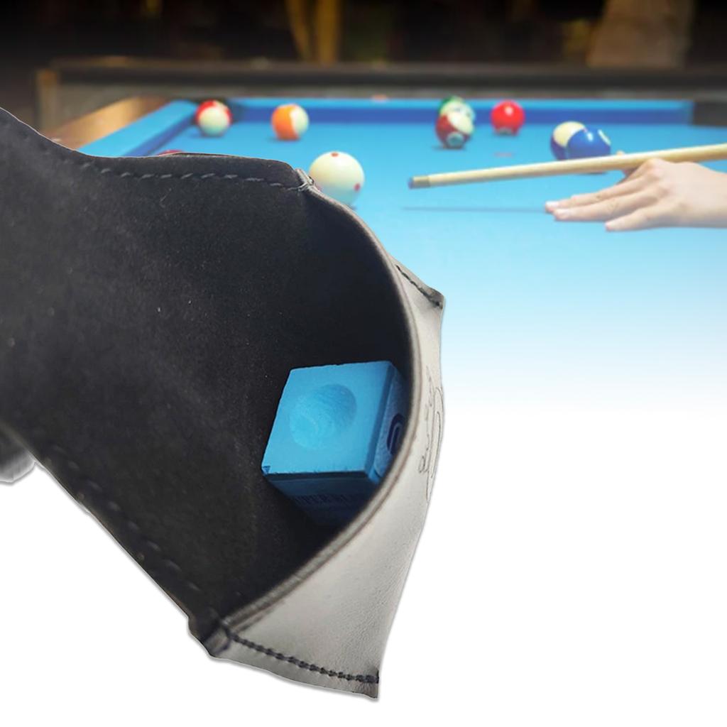 PU Leather Billiard Chalk Pouch Billiard Snooker Accessory Billiard Chalk Holder Snooker Chalk Holder Cue Chalk Holder