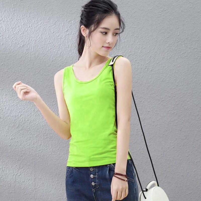 Women's Summer Suspender Vest Korean Version for Female Students To Wear Sleeveless and Slim Bottomed Shirt