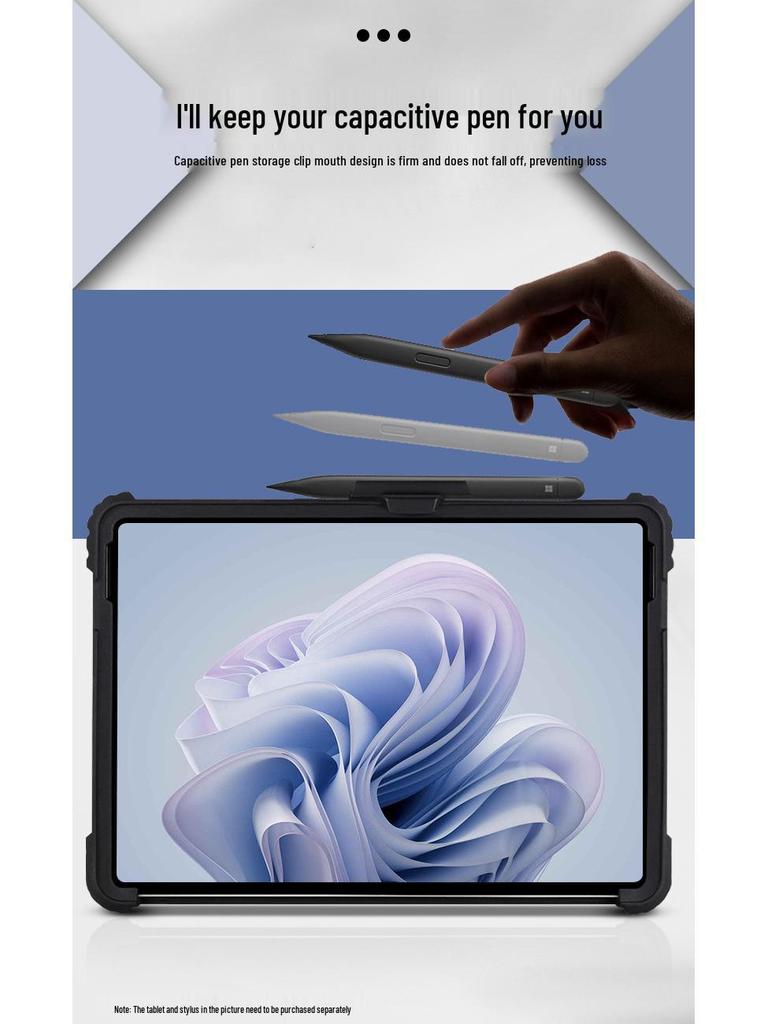 Transparent Acrylic Protective Case for Microsoft Surface Pro 12-Inch Tablet (2025 Model)