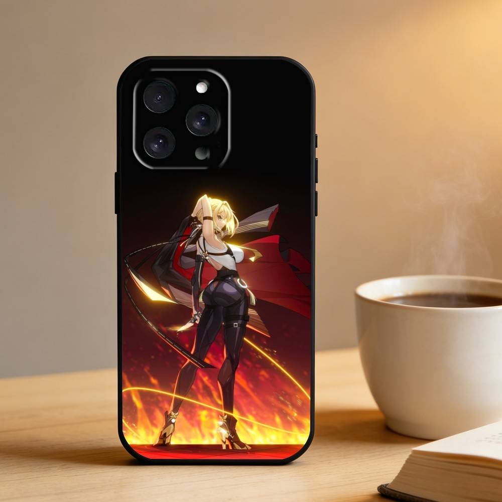 

Zzz-EvelynTheKnight Phone Case For iPhone 16,15,14,13,12,17,Pro Max,Plus Silicone Black Case iPhone13PROMAX