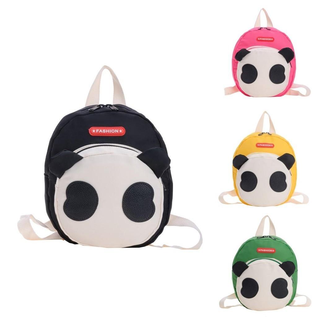 Cute Cartoon Panda Backpack For Kids Adorable Nylon School Bag Breathable