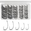 200pcs Barbless Fishing Hooks Kit Curve Shank Barbless Carp Fishing Hooks Crank Fly Tying Hooks Carp Leader Rigs Bait Rigs Carp Hair Fishing