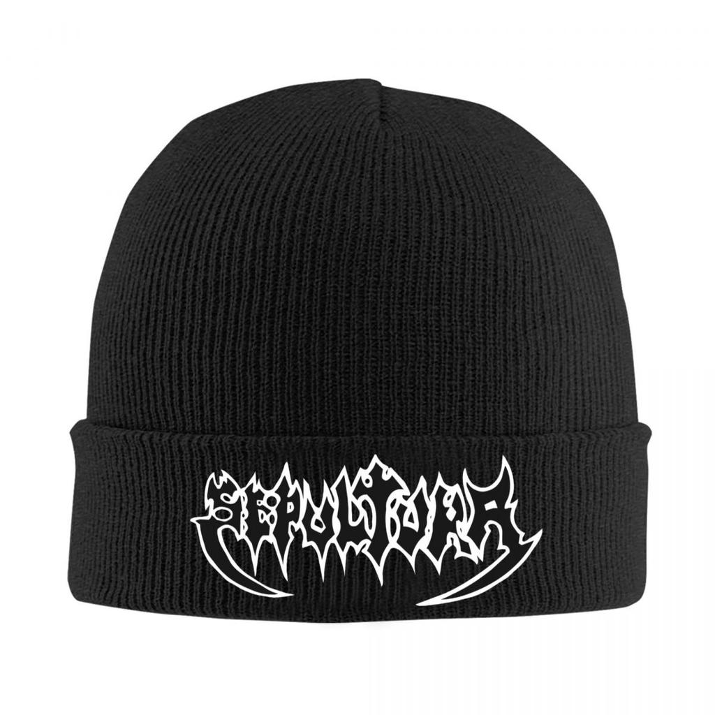 Sepultura Slayer Death Metal Warme Strickmütze Mode Mütze Herbst Winter Outdoor Beanie Hüte für Unisex Damen Erwachsene