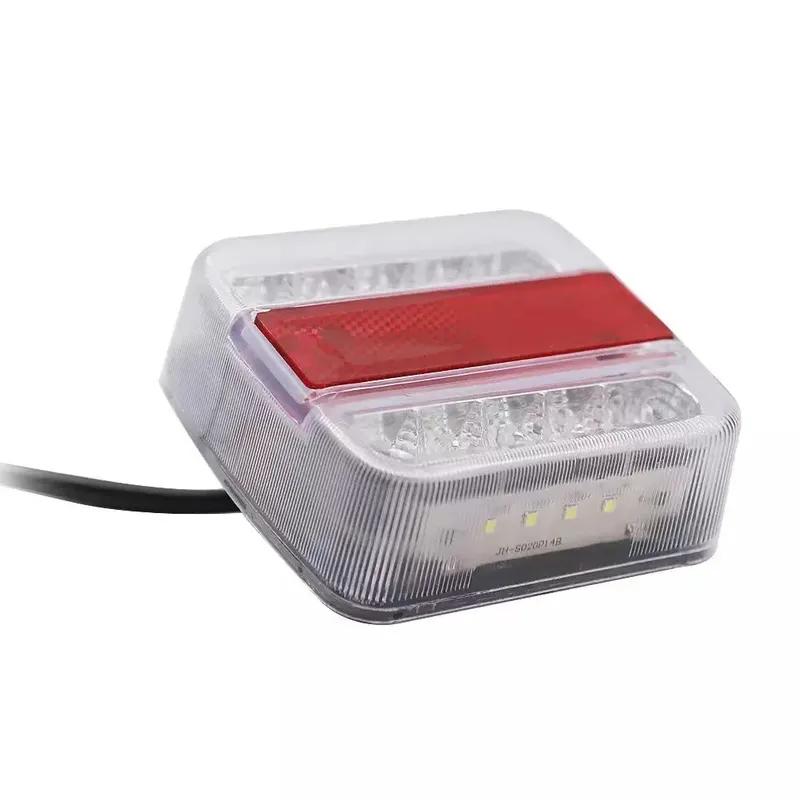 1 Set Universal 12V 10m  LED Rear Towing Tail Light Trailer 7 Pin Brake Stop Lamp License Number Plate Reflector Waterproof