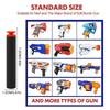 Black Sucker Head Bullets 7.2cm for N-strike Elite Series Blasters Foam EVA Refill Darts Kids Toy Guns Accessories