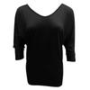 Fashion Color V-neck Sleeve T-shirt Women Back Button Short Sleeve Loose Slim T-shirt