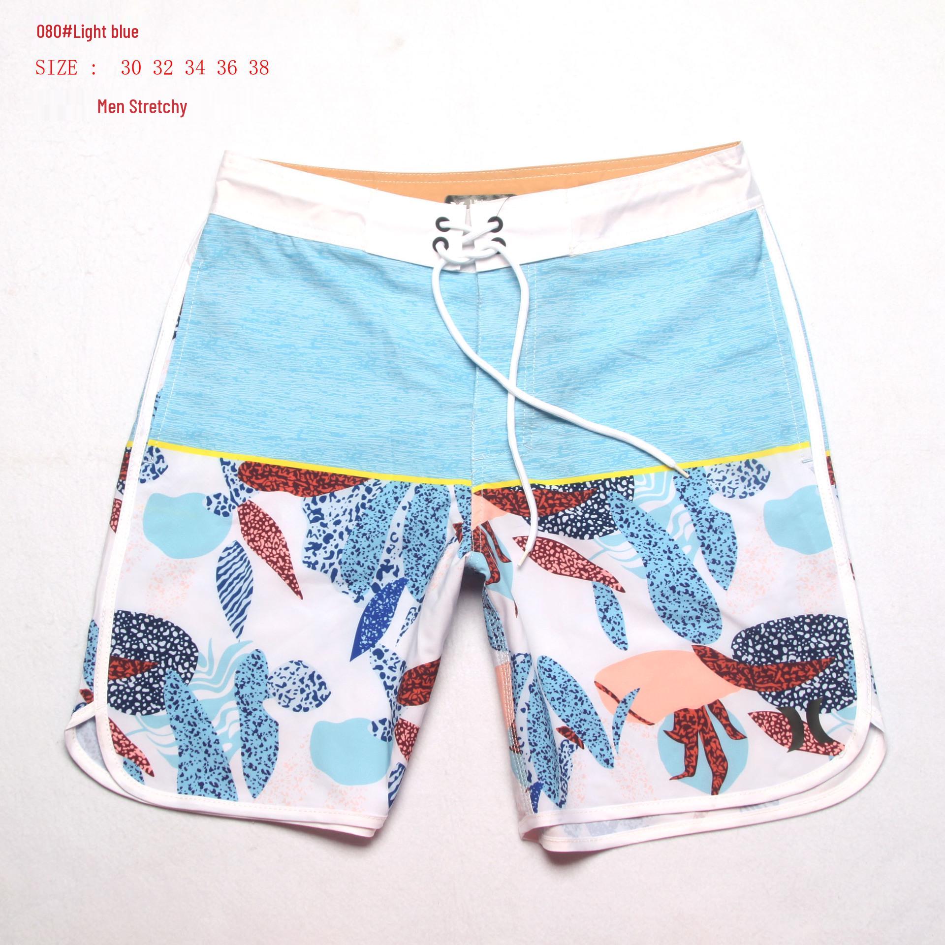 

2023 Water-Repellent Stretch Surf and Beach Striped Men s Bodybuilding Shorts 38
