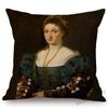 Neoclassic Italian Renaissance Titian Christian Bible Theme Painting Venus Home Decor Sofa Pillow Case Vintage Art Cushion Cover