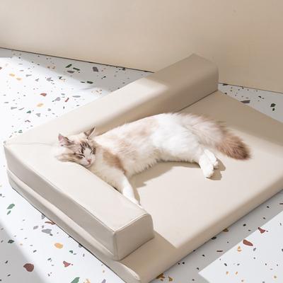 Cat Litter Summer Cat with Waterproof Small Sofa Cat Bed Can Be Disassembled and Washed Summer Kennel Mat Four Seasons Pet Cat Supplies