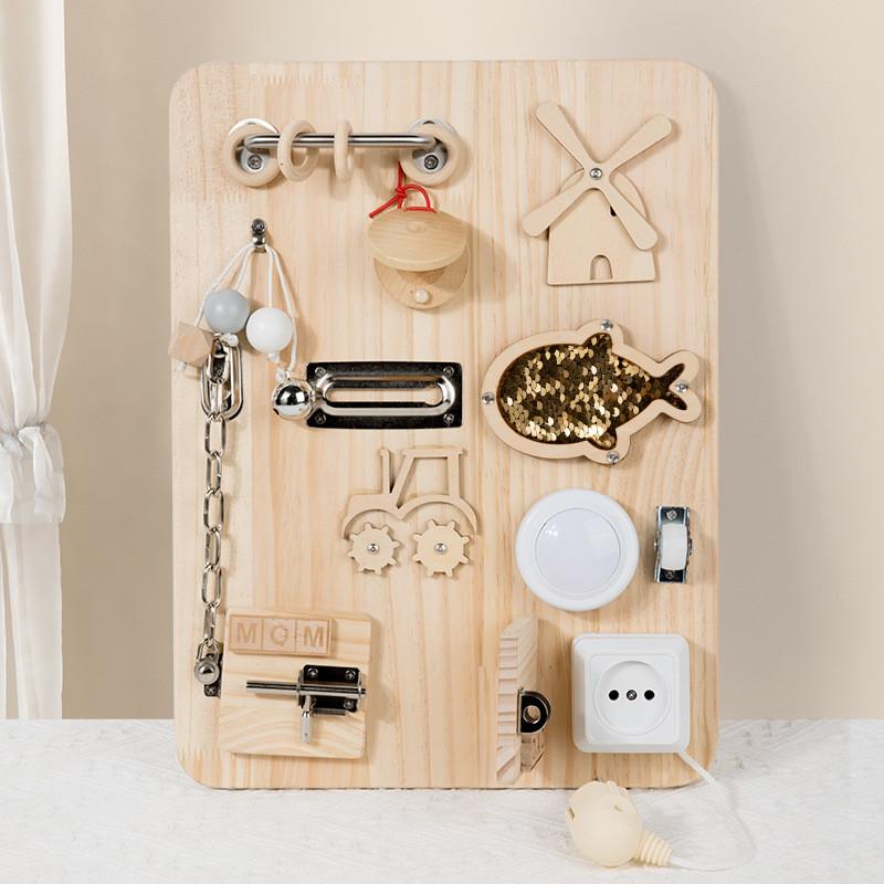 

Деревянный механизм игра-головоломка для детей для обучения и развития