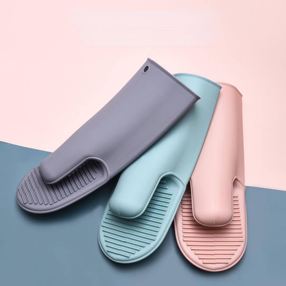 Domácnost Kuchyně Proti opaření Silikonové rukavice Pečicí trouba Tepelná izolace Protiskluzová spona na ruce Zesílená Proti opaření