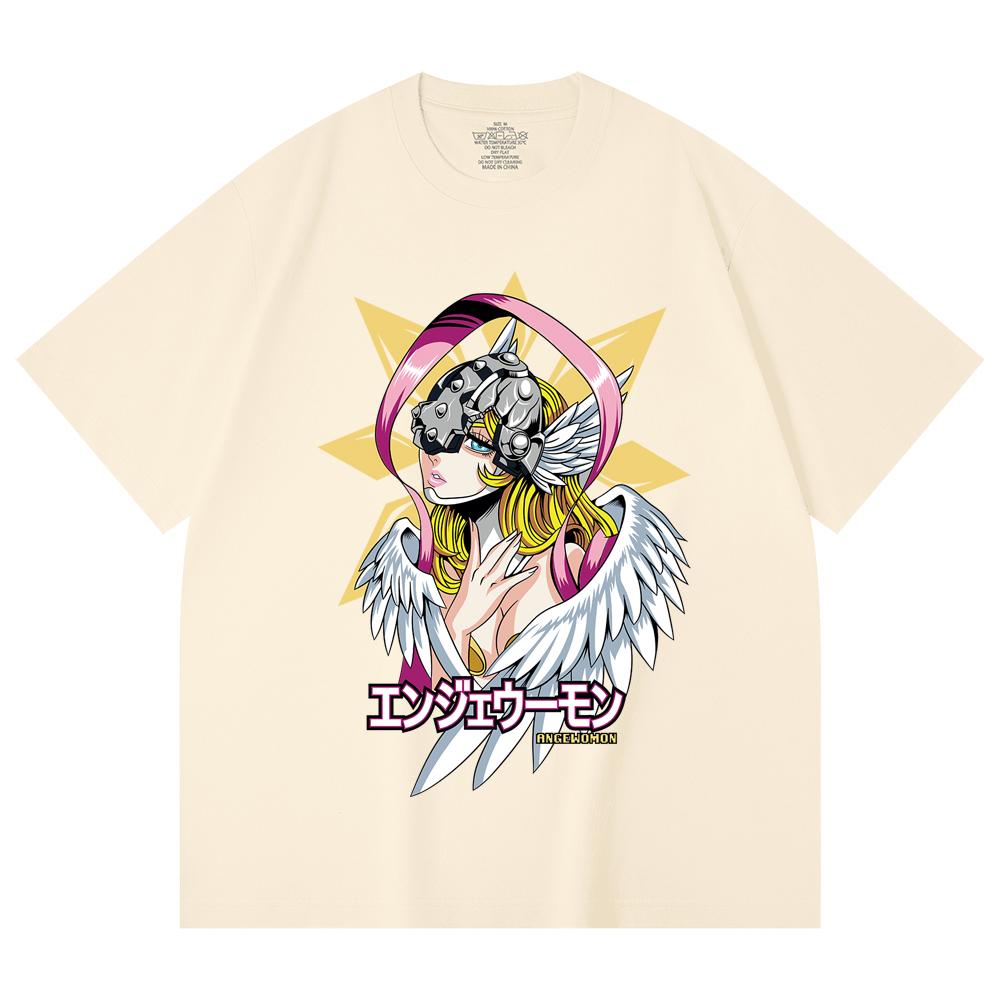

Хлопковая футболка унисекс плотностью 230 г/м², 100% хлопок, с принтом Digimon V5 Angewomon XS абрикосовый