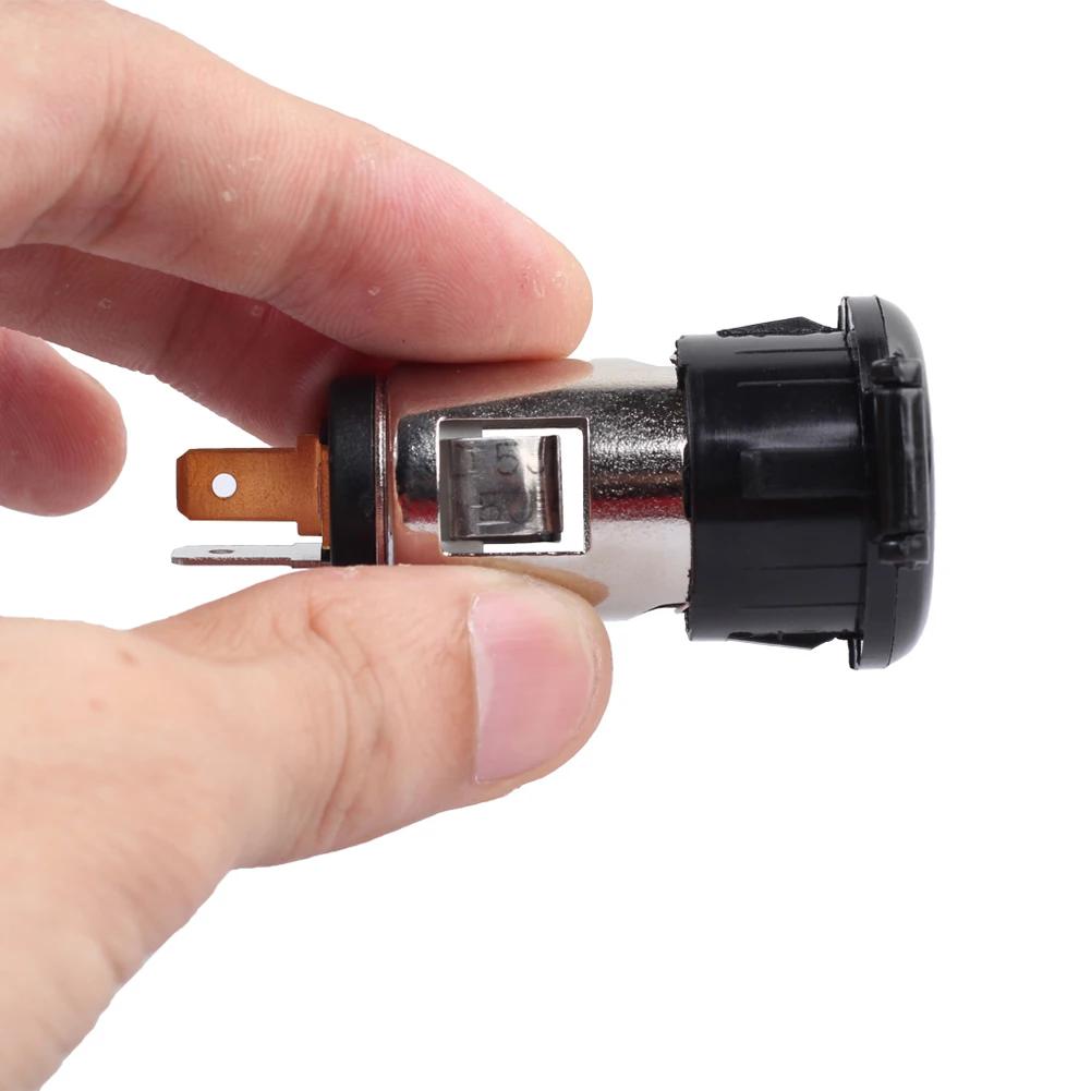 1-5Pcs Cigarette Lighter Female Socket 12-24V Power Plug Case Female Cover Seat With Waterproof Cover Case Auto Accessories