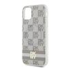 Dkny Dkhmn61Hcptse Iphone 11 / Xr6.1 Beżowy/Beige Hardcase Iml Checkered Mono Pattern & Printed Stripes Magsafe