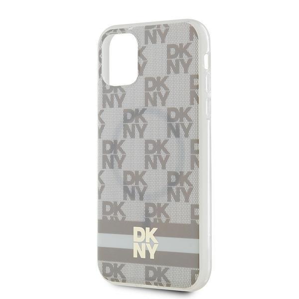 Dkny Dkhmn61Hcptse Iphone 11 / Xr6.1 Beżowy/Beige Hardcase Iml Checkered Mono Pattern & Printed Stripes Magsafe