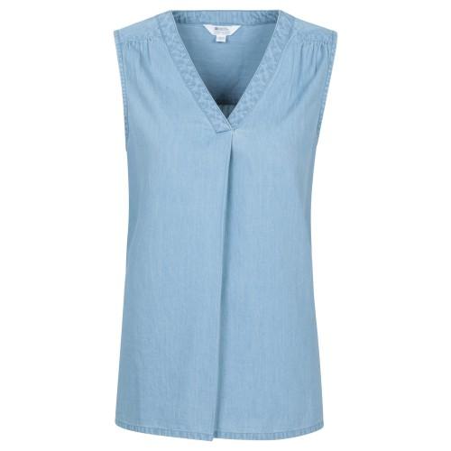Mountain Warehouse Womens/Ladies Tuscany Chambray Sleeveless Shirt