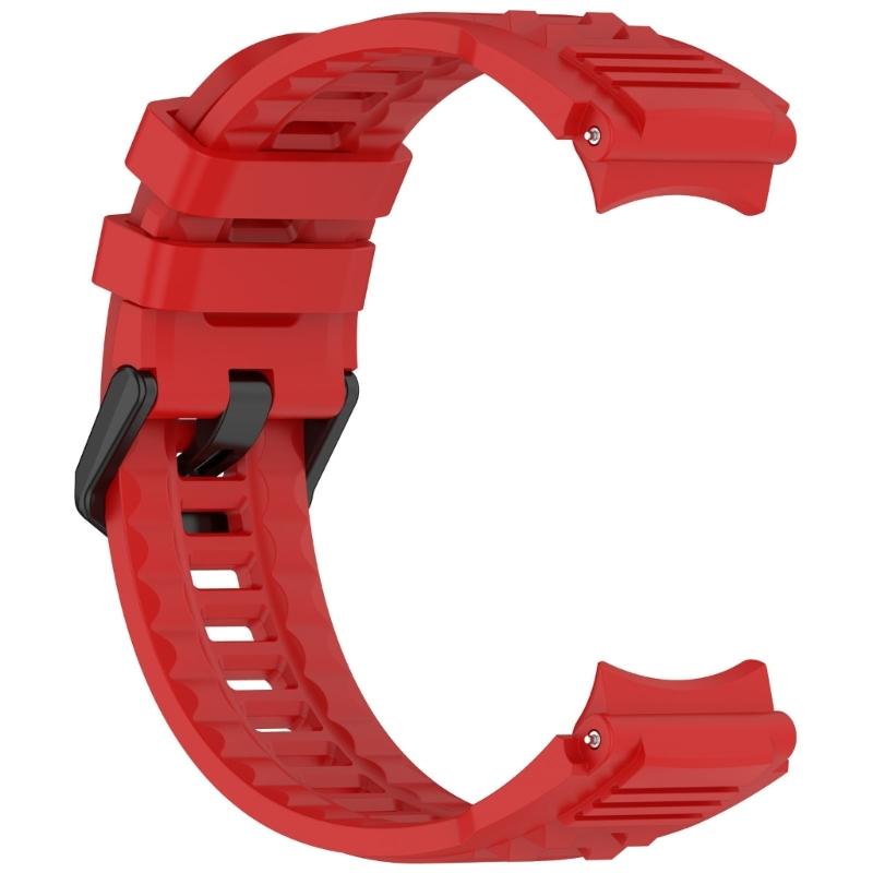 Sweatproof Sport Silicone Straps Multiple Hole Adjustable Universal Fit Flexible Soft Silicone Watch Band for Smartwatches