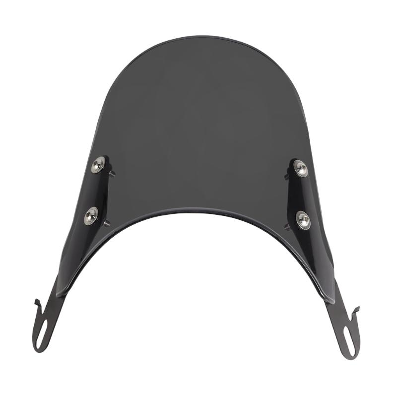 Motorcycle Wind Deflector Universal Motorcycle Modification Windshield Windscreen for 4''-7'' Headlights, 3 Colors