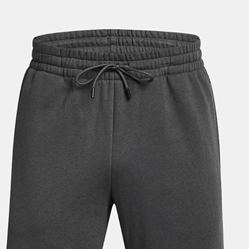 Under Armour Solid Color Sports Fashion Knitted Cuffed Casual Pants Men bottoms Gray 1387097-025