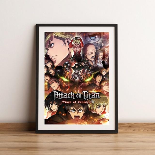 Plagát Attack Titan Japonský anime olejomaľba Komiksové umenie tlačený obrázok s vysokým rozlíšením