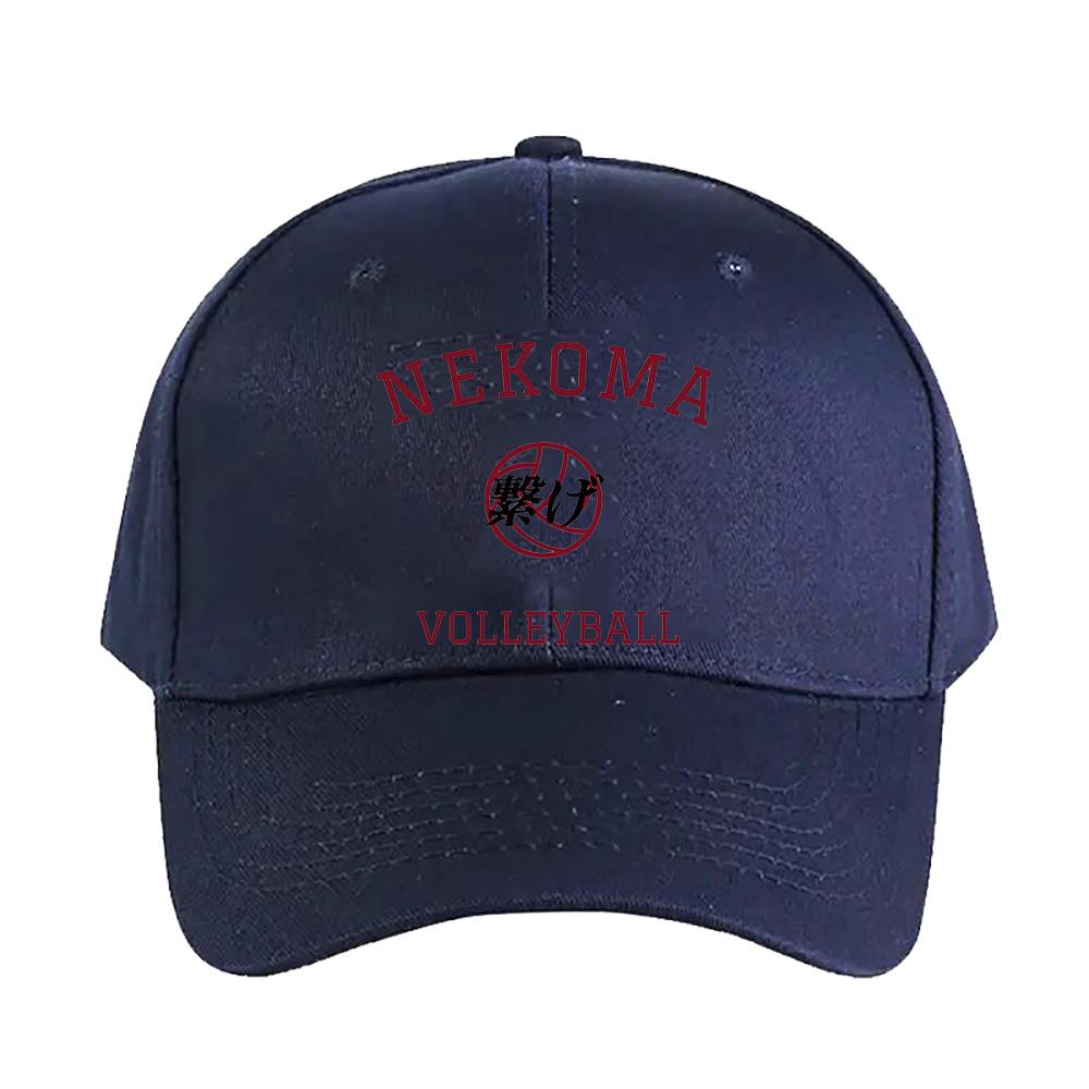 Haikyuu Nekoma Volleyball Summer Woman Man Adult Peaked Hat Fashion Casual Adjustable Funny Dad Printed Baseball Caps