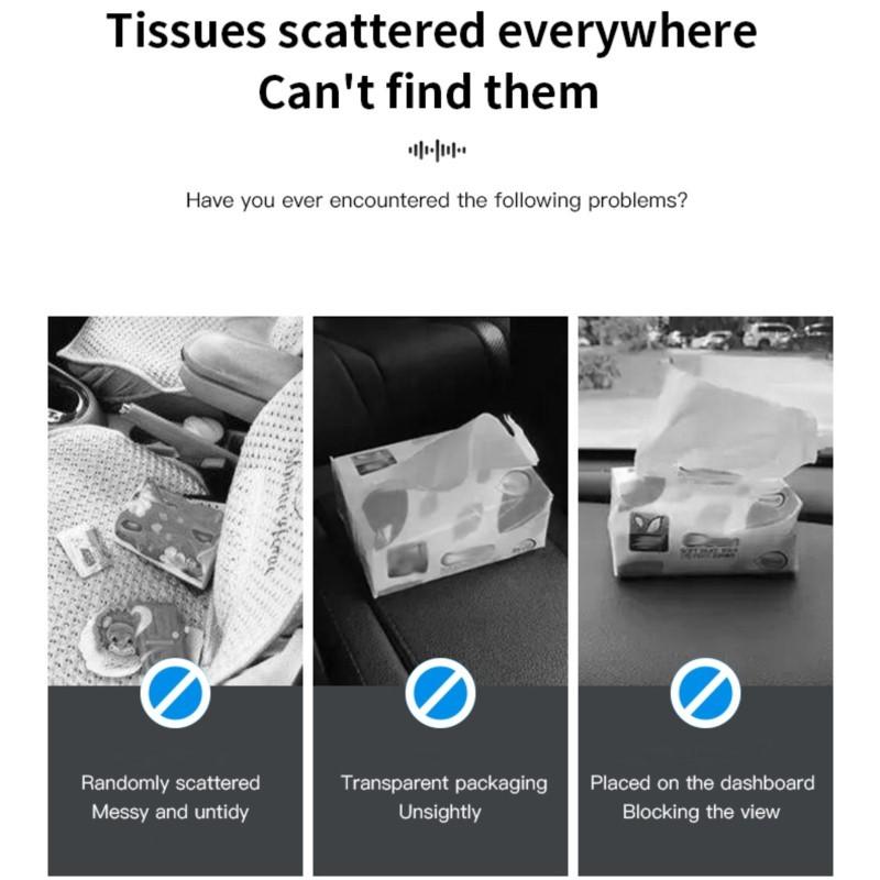 1pc Car Tissue Storage Box Paper Towel Organizer Bag Accessories For Mercedes Benz AMG A B C E G CLA W211 W203 W204 C260 E300L