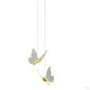 Acrylic Butterfly Chandelier Lamp LED Hanging Ceiling Light Lighting Fixtures Teahouse Living Room